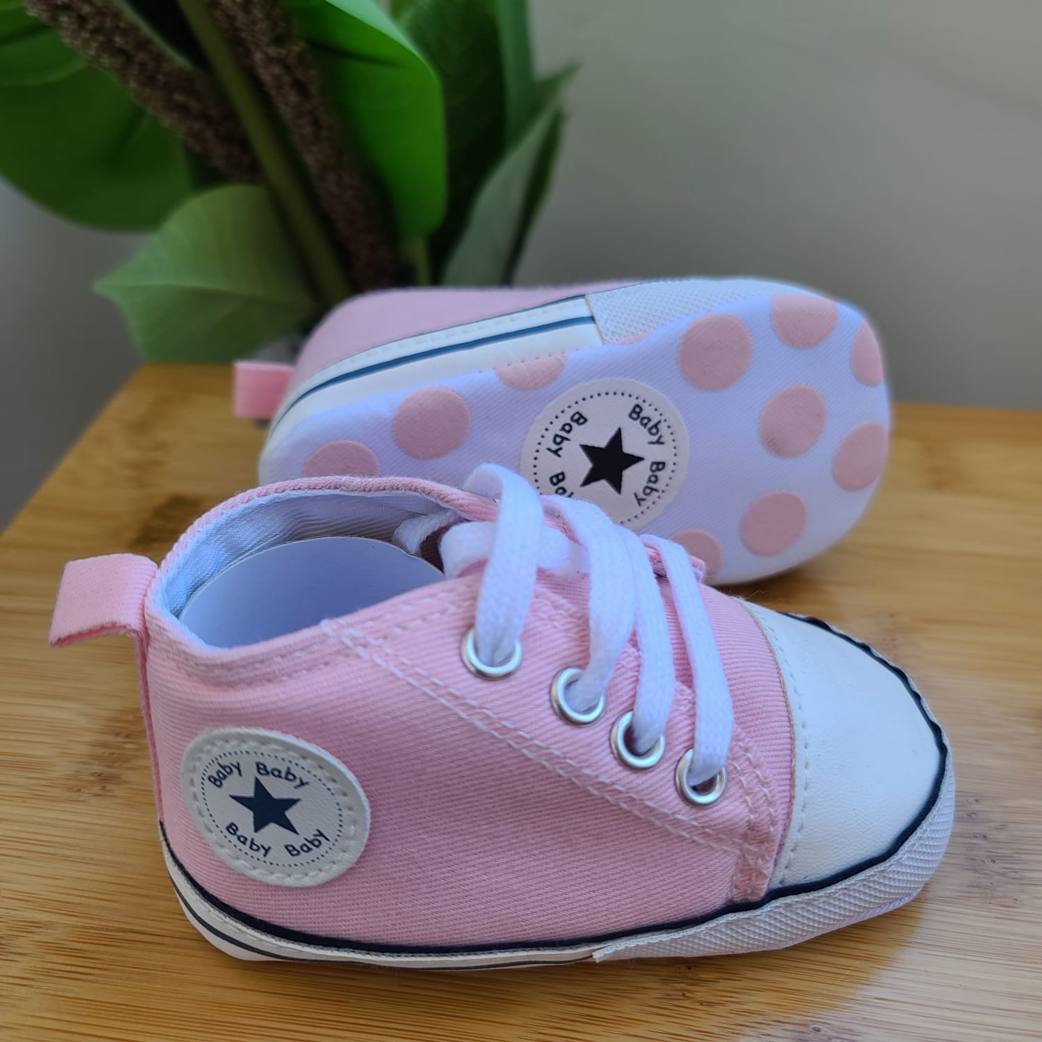 BOTITA TIPO ALL STAR ROSA