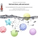 Set de pelotas sensoriales para baño