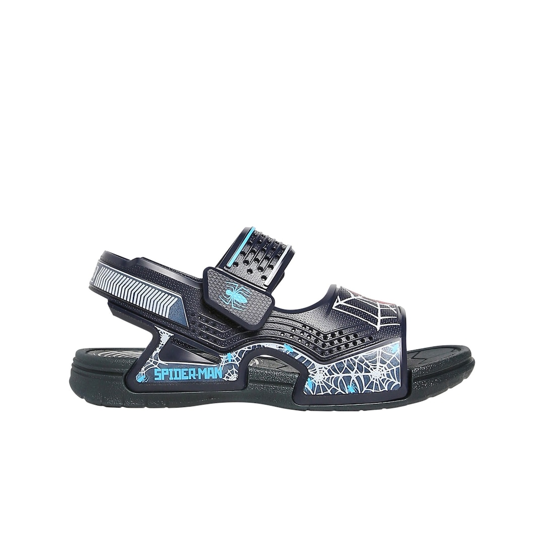 SANDALIA SPIDERMAN NEGRO