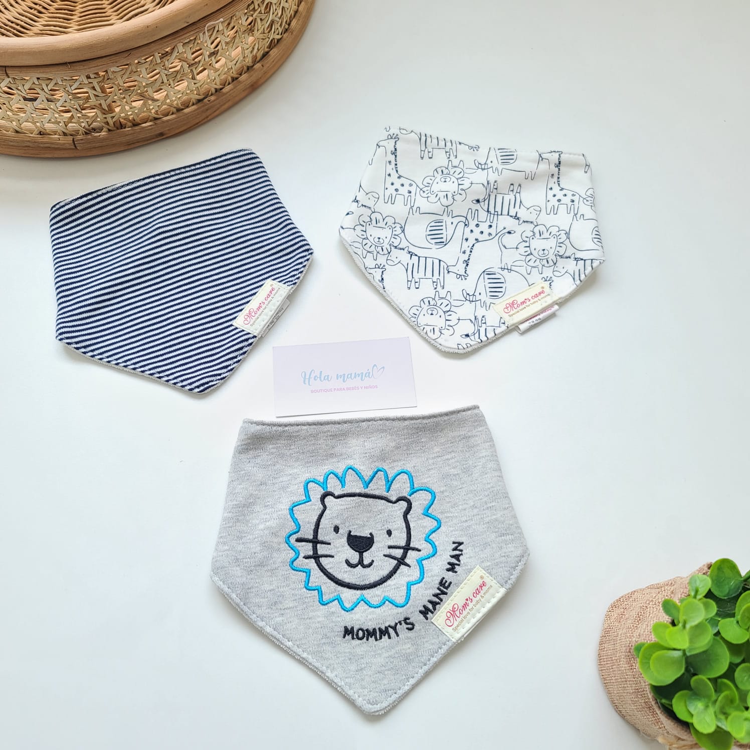 BABERO BANDANA PARA ELLOS X3