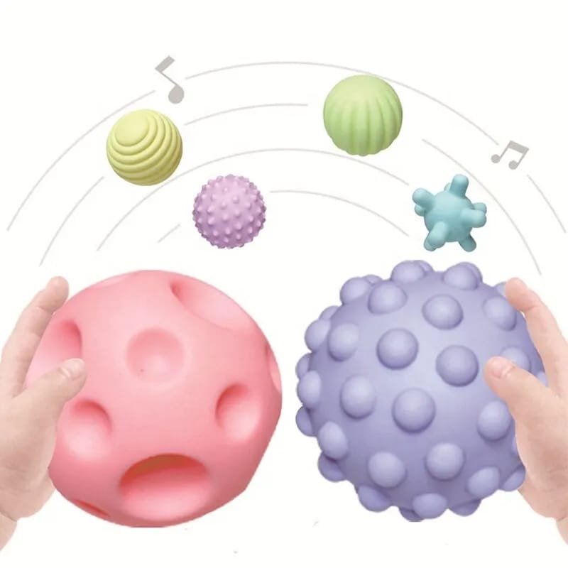 Set de pelotas sensoriales para baño