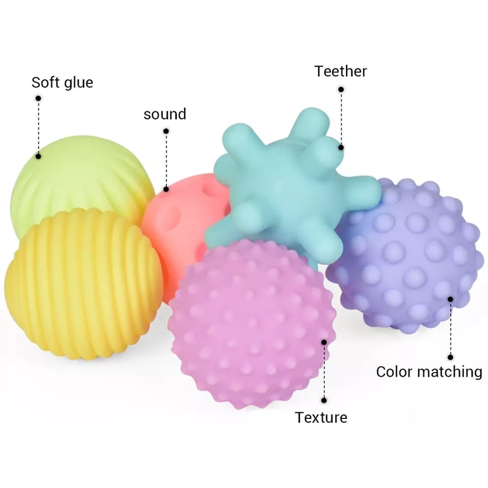 Set de pelotas sensoriales para baño