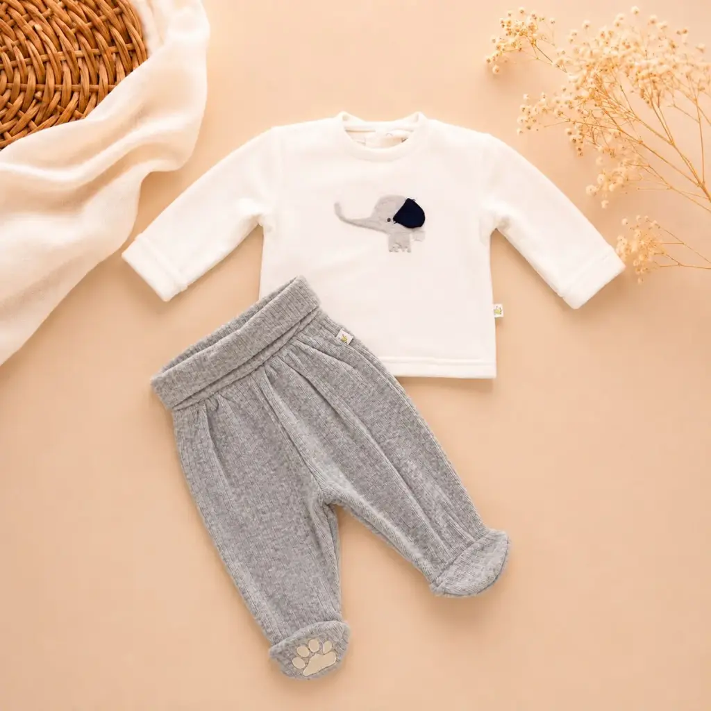 CONJUNTO ELEFANTE GRIS