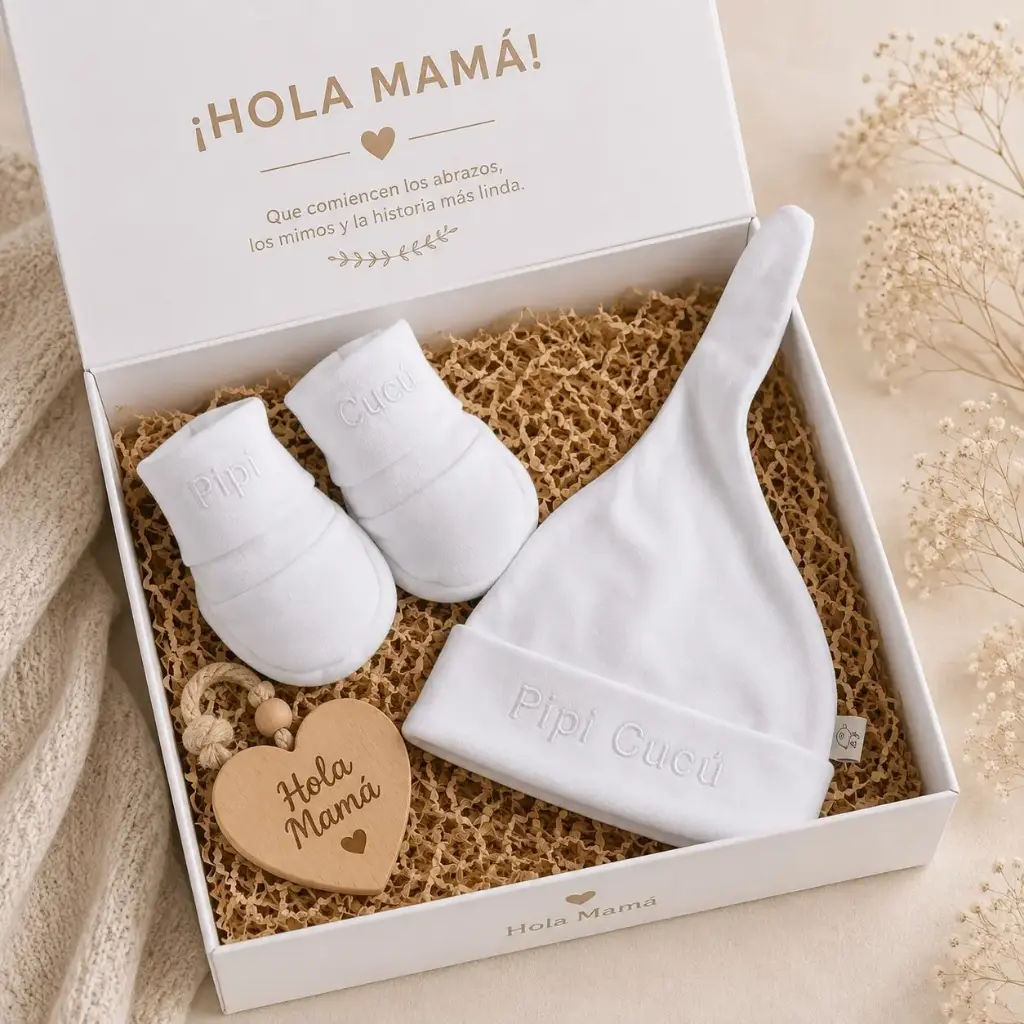 SET GORRO Y ESCARPINES BLANCO