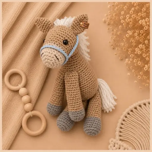 [HM-000453] MUÑECO DE APEGO CABALLITO CELESTE