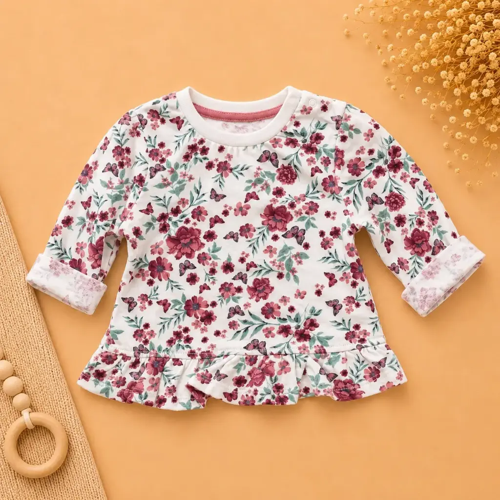 [HM-000780] REMERA FLORES