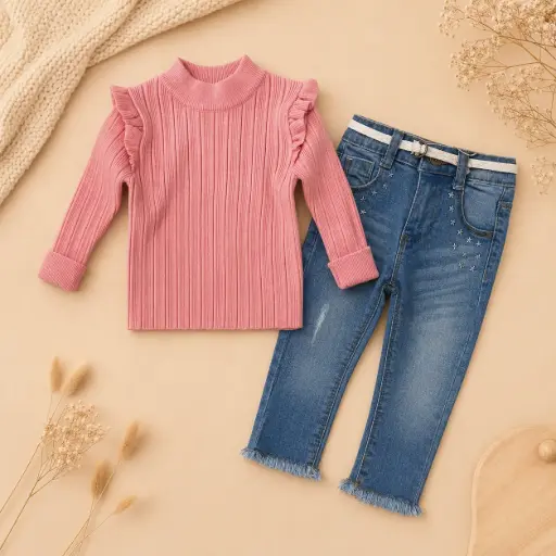 [HM-000157] CONJUNTO 2 PIEZAS BUCITO ROSADO