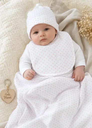 SET DE  GORRA MANTA Y BABERO