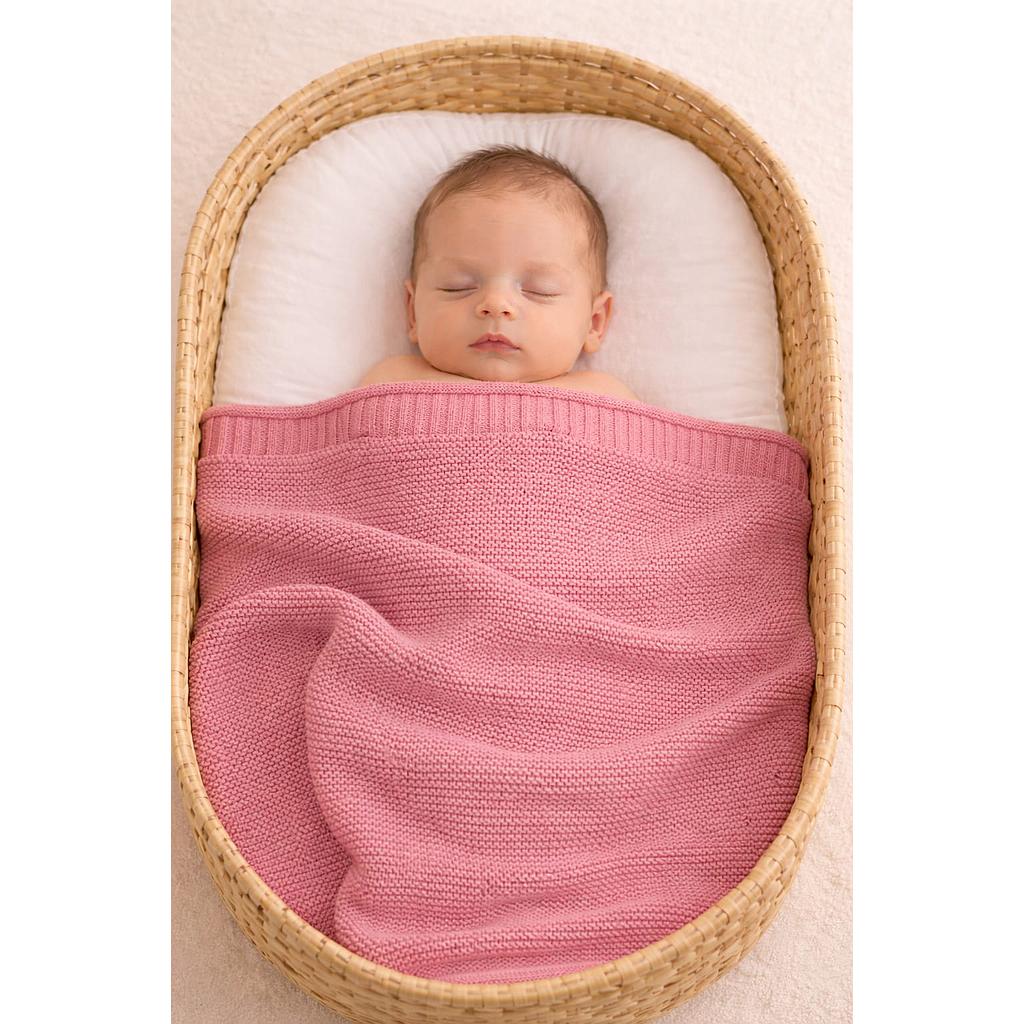 REBOZO LONDRES TEJIDO ROSA FRESA