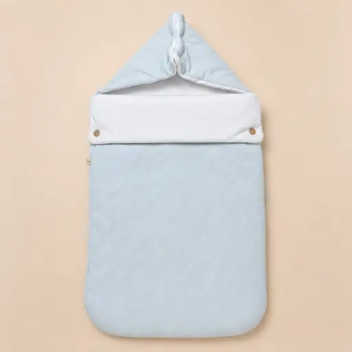 [HM-000541] PORTA ENFANT EN ALGODON CELESTE CLARO