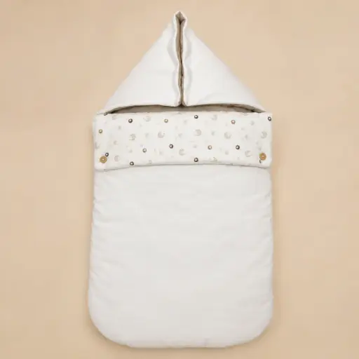 [HM-000539] PORTA ENFANT EN ALGODON BLANCO