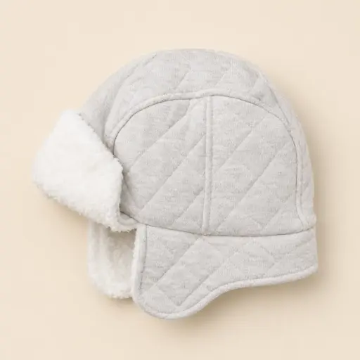 GORRO TIPO AVIADOR BEIGE