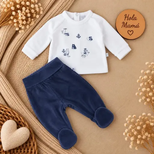 [HM-000972] CONJUNTO AZUL PLUSH