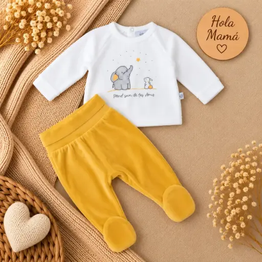 [HM-000945] CONJUNTO ELEFANTE AMARILLO
